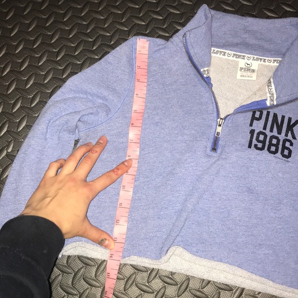 Hand crafted * Cropped Half Zip Sweatshirt - Picture 9 of 12